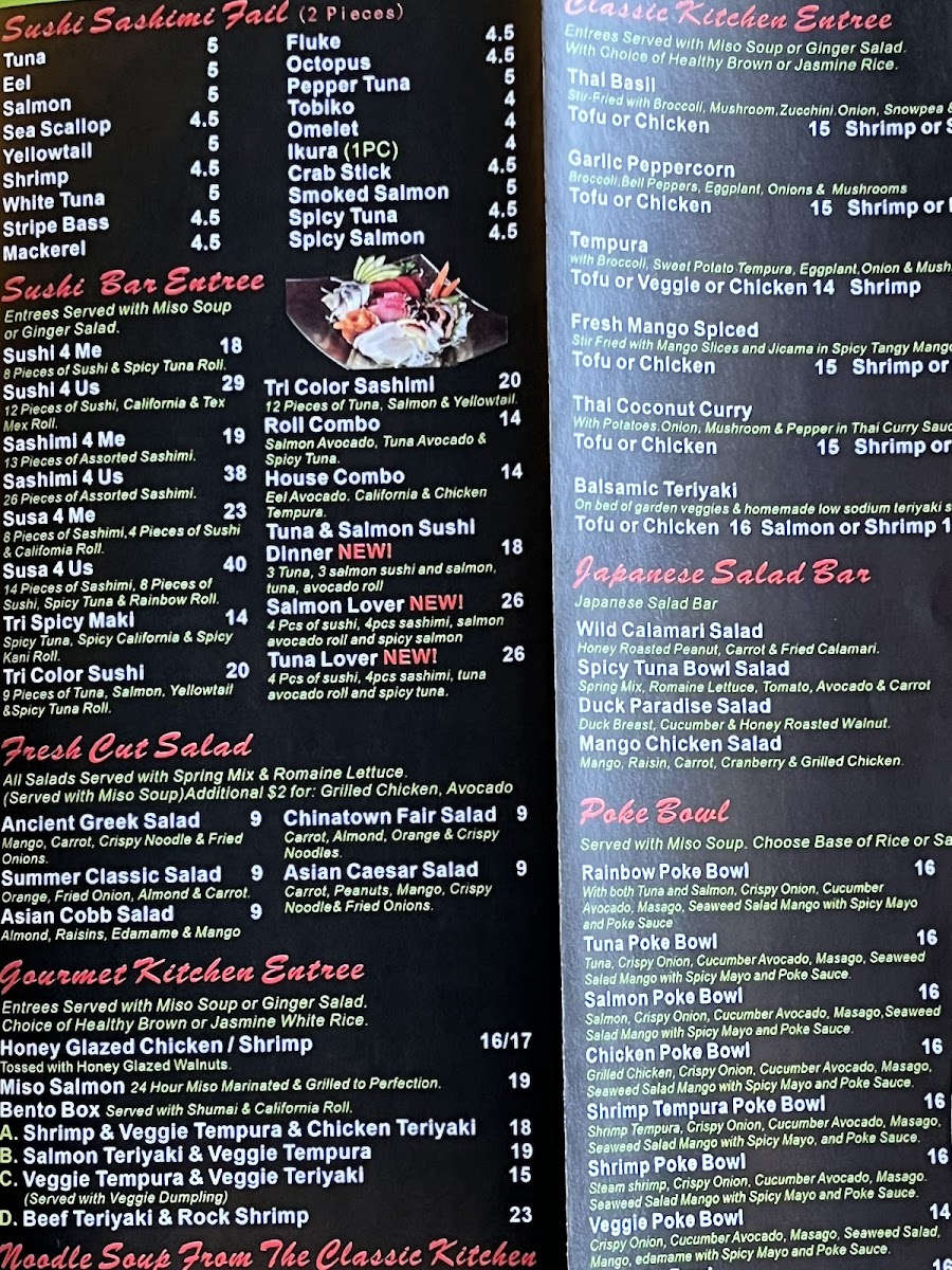 Menu Cucumber Sushi & Salad Bar On Hylan-6