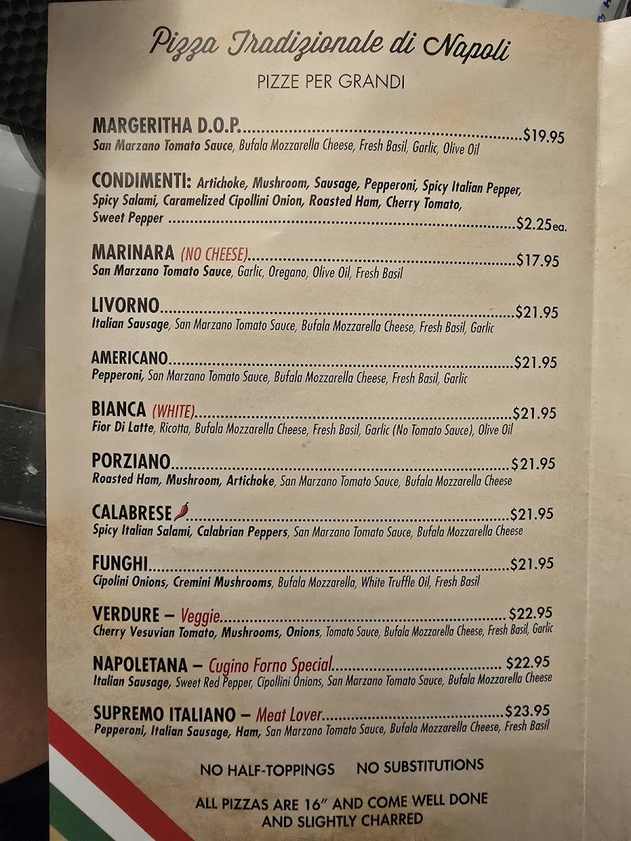 Menu Cugino Forno Frederick-1