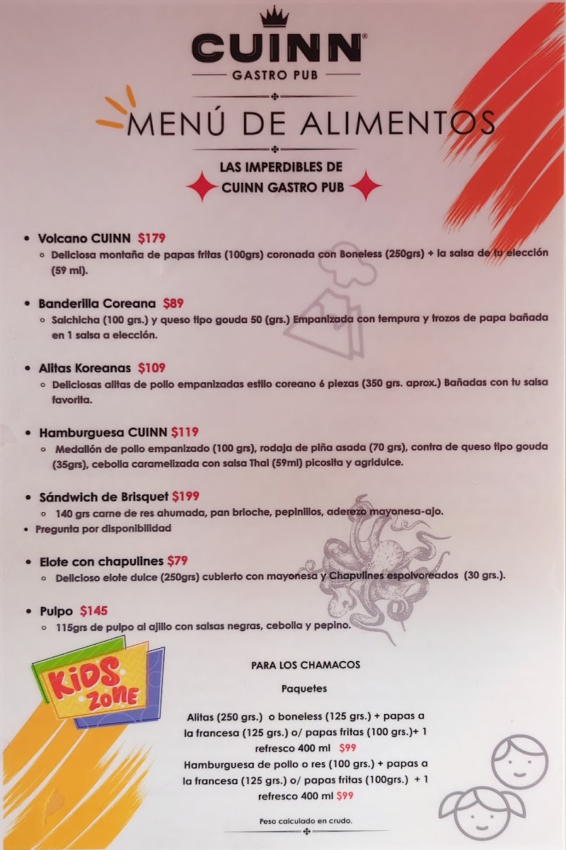 Menu Cuinn Gastro Pub-2