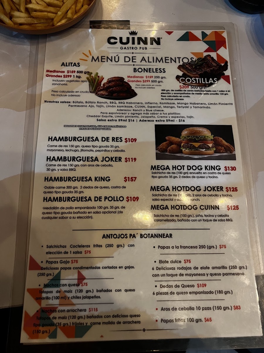 Menu Cuinn Gastro Pub-3