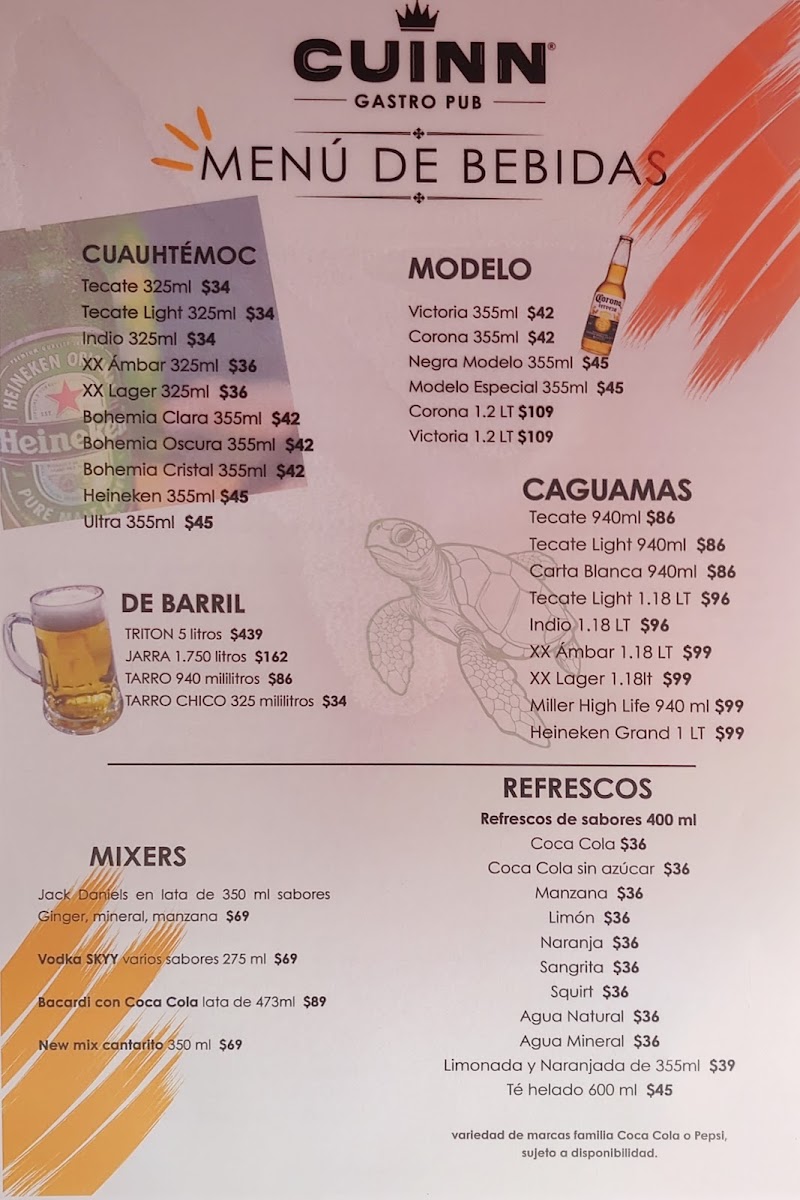 Menu Cuinn Gastro Pub-5