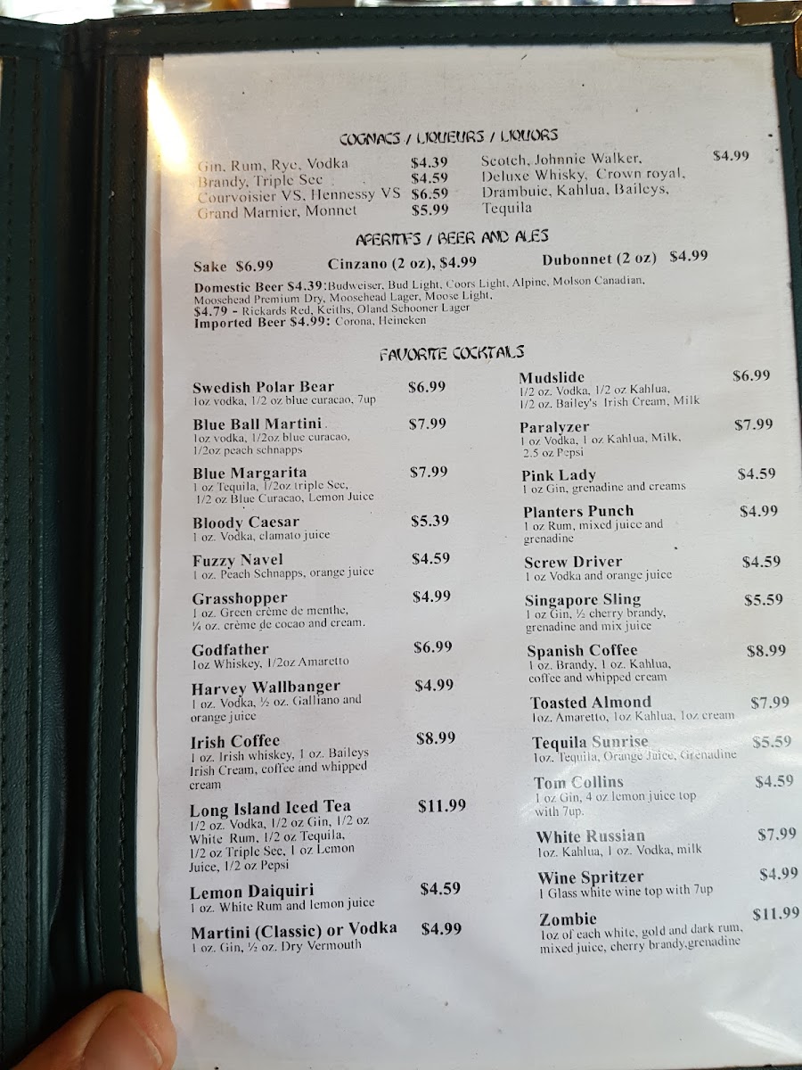 Menu Cunard Restaurant-1