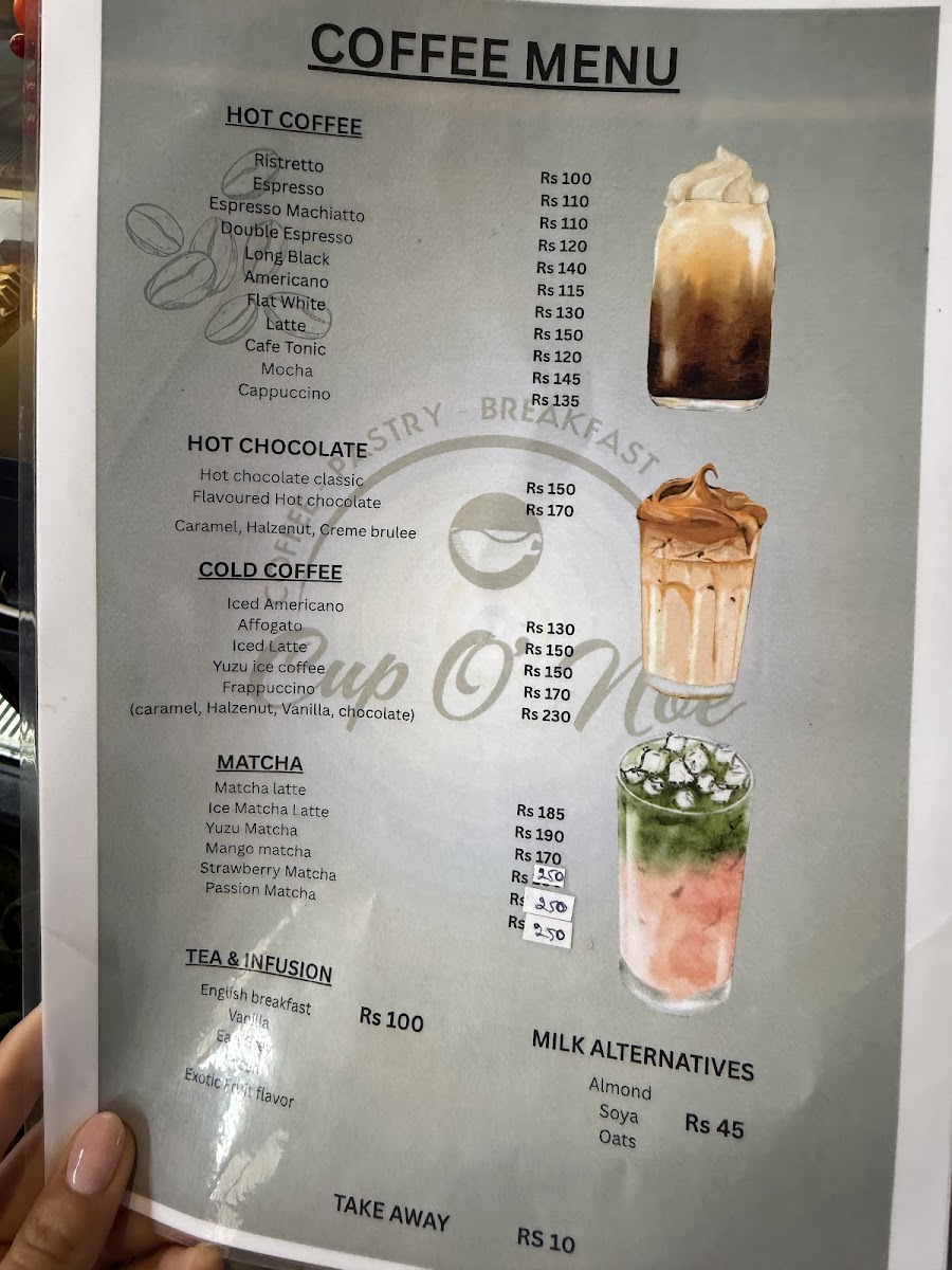 Menu Cup O' Noe-1