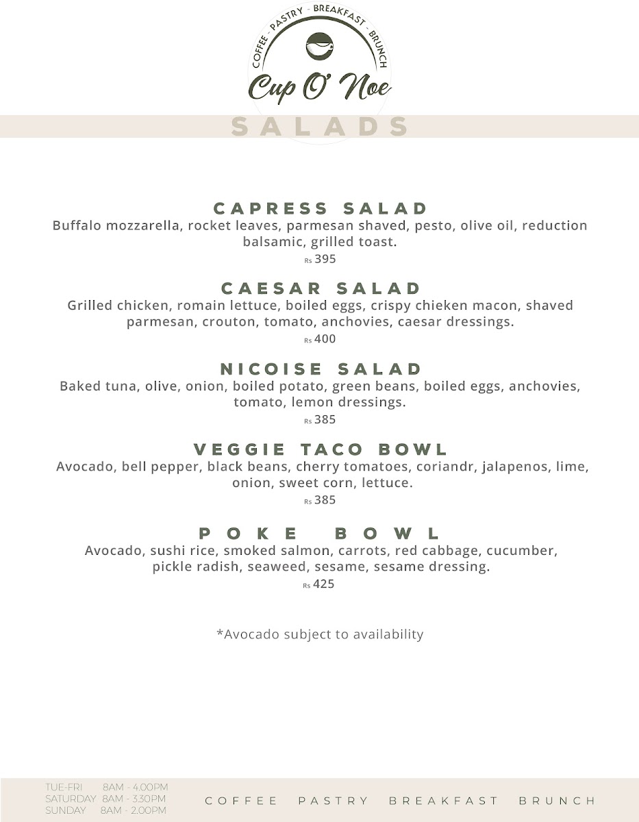 Menu Cup O' Noe-10