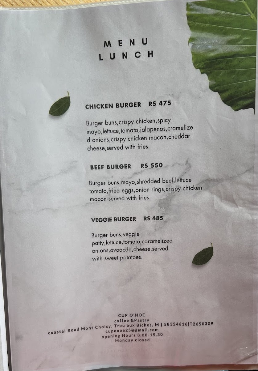 Menu Cup O' Noe-6