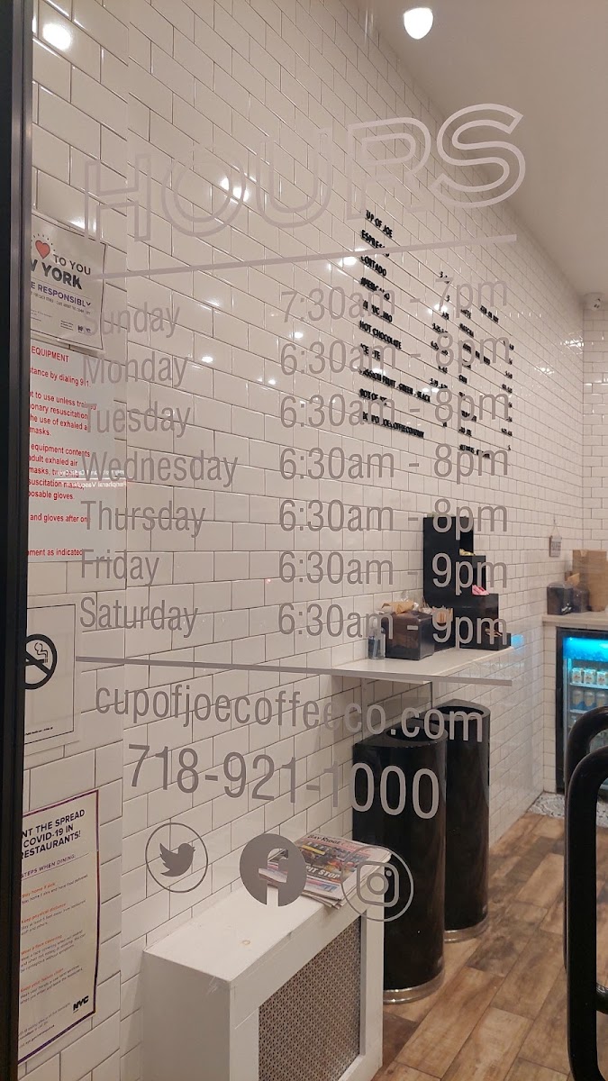 Menu Cup Of Joe Coffee Company-3