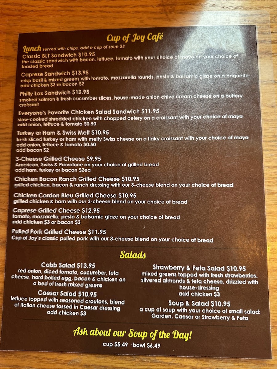 Menu Cup Of Joy Cafe-1