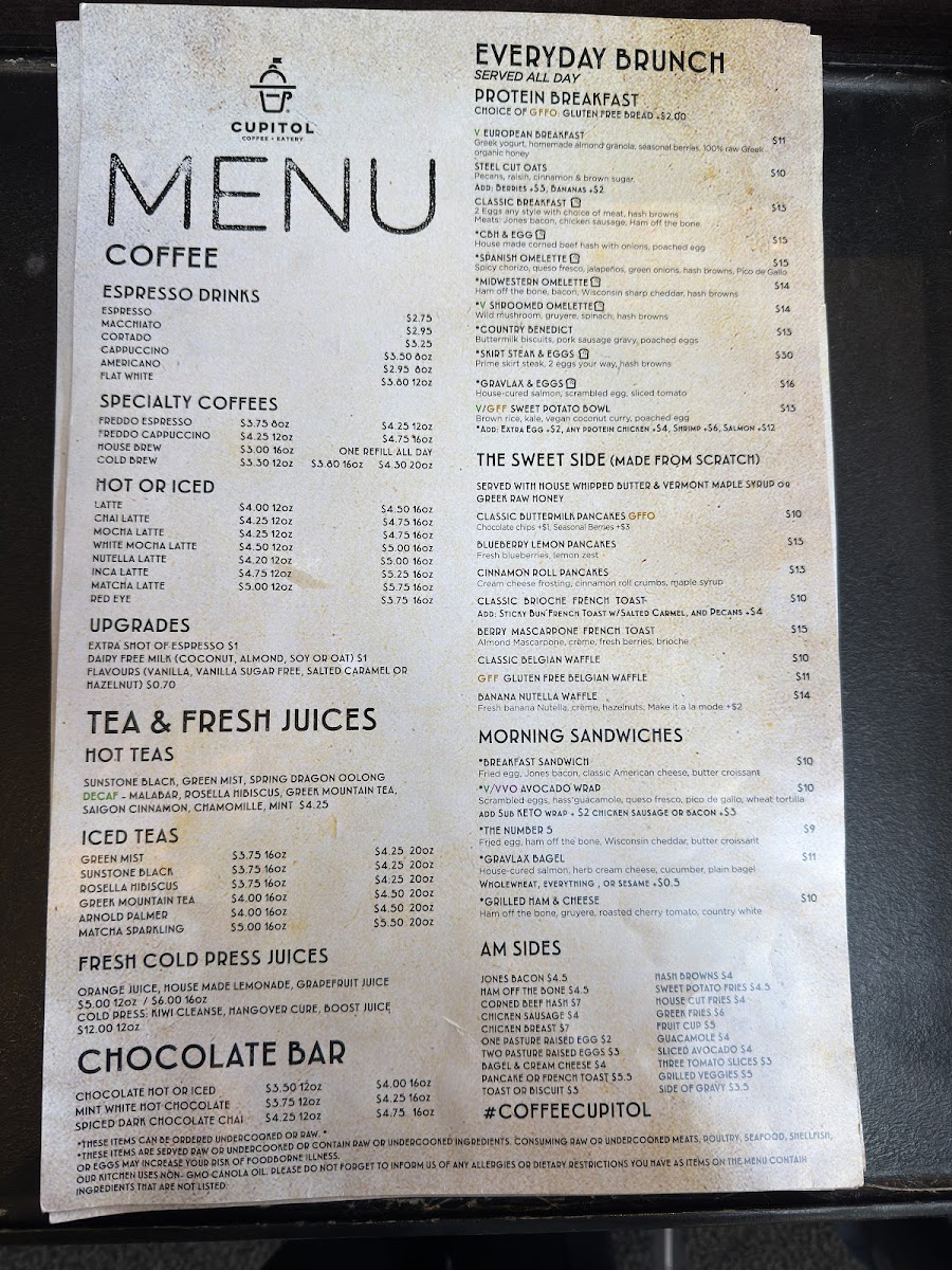 Menu Cupitol Coffee & Eatery (Evanston)-5