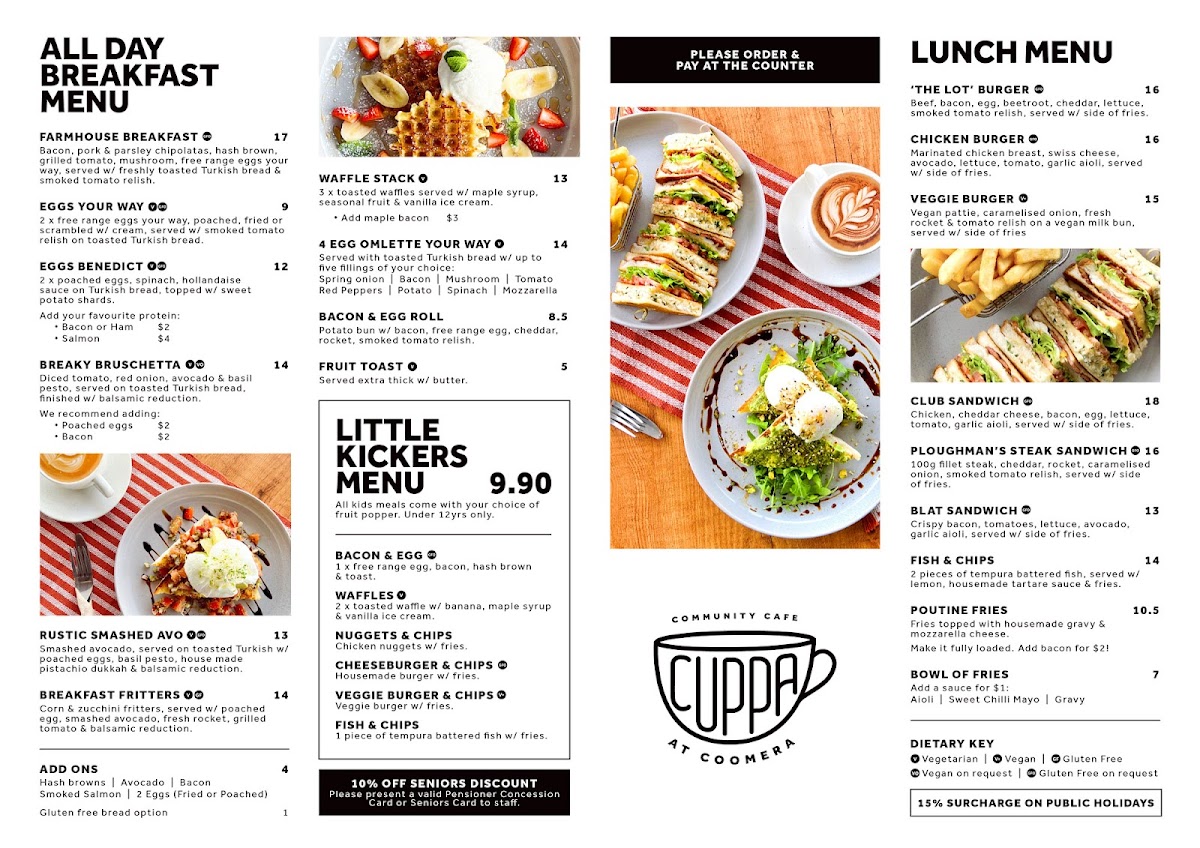 Menu Cuppa At Coomera Community Cafe-1
