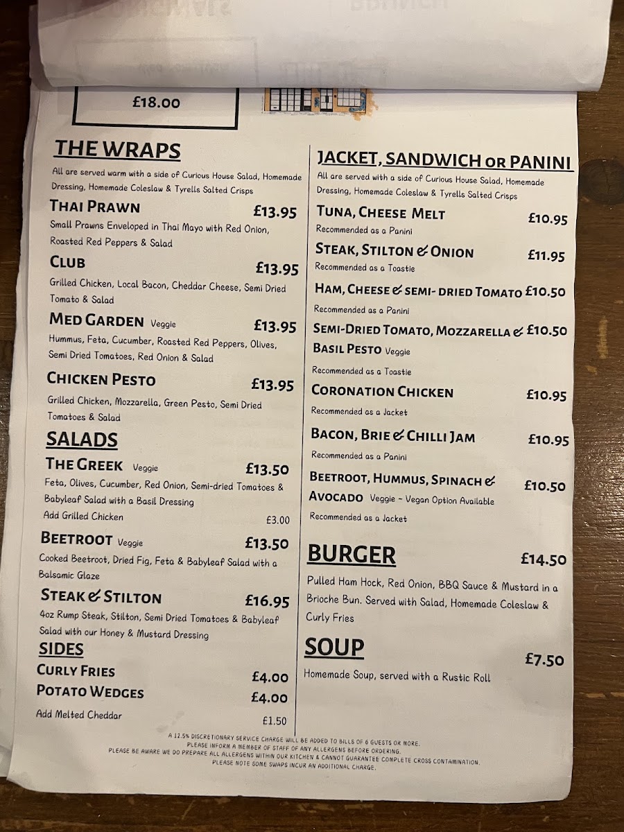 Menu Curious Cafe & Bistro-1