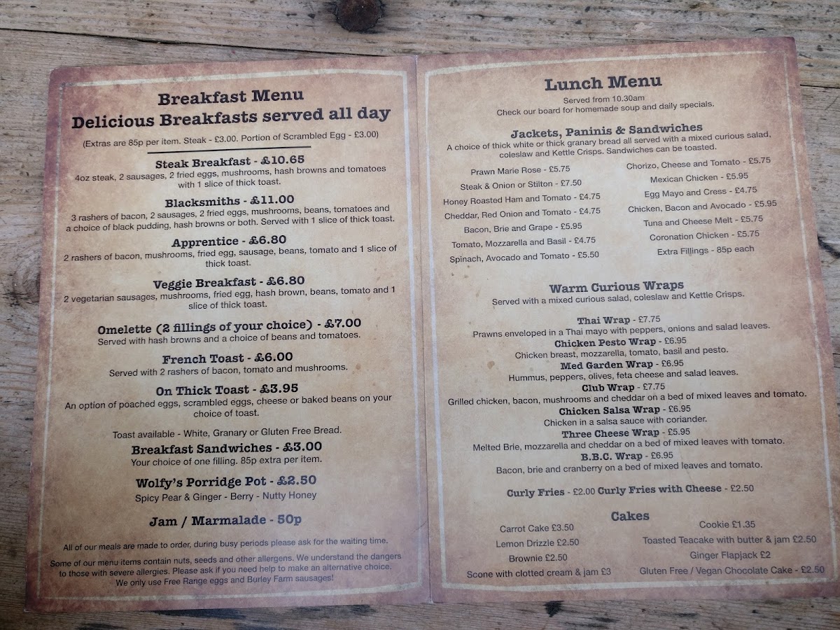 Menu Curious Cafe & Bistro-8