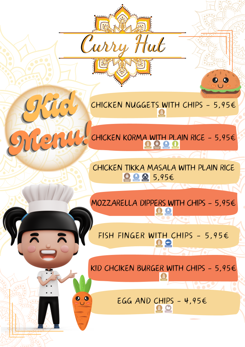 Menu Curry Hut - Authentic Indian Restaurant & Takeaway --9