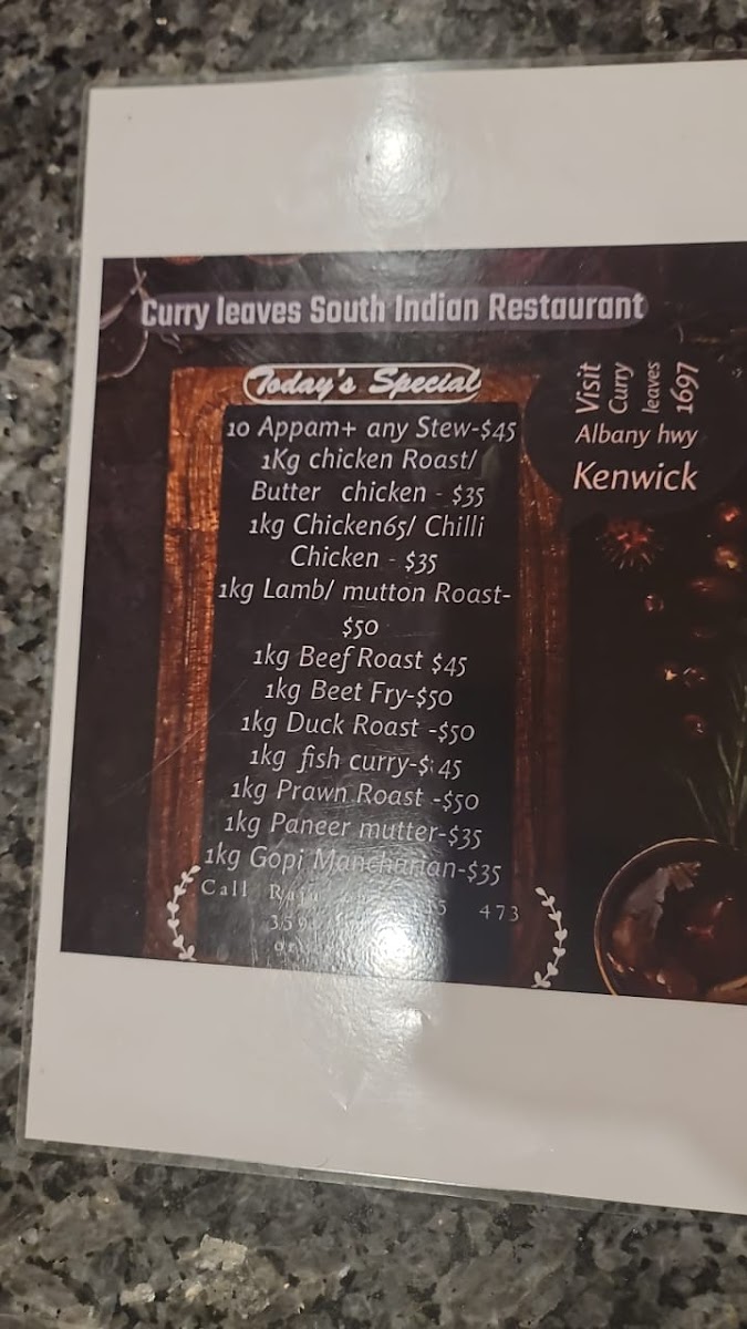 Menu Curry Leaves-2