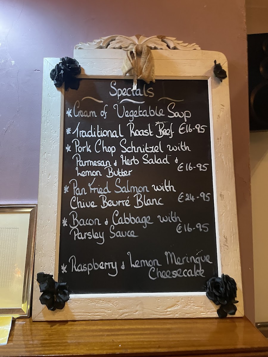 Menu Cushens Pub And Restaurant-1