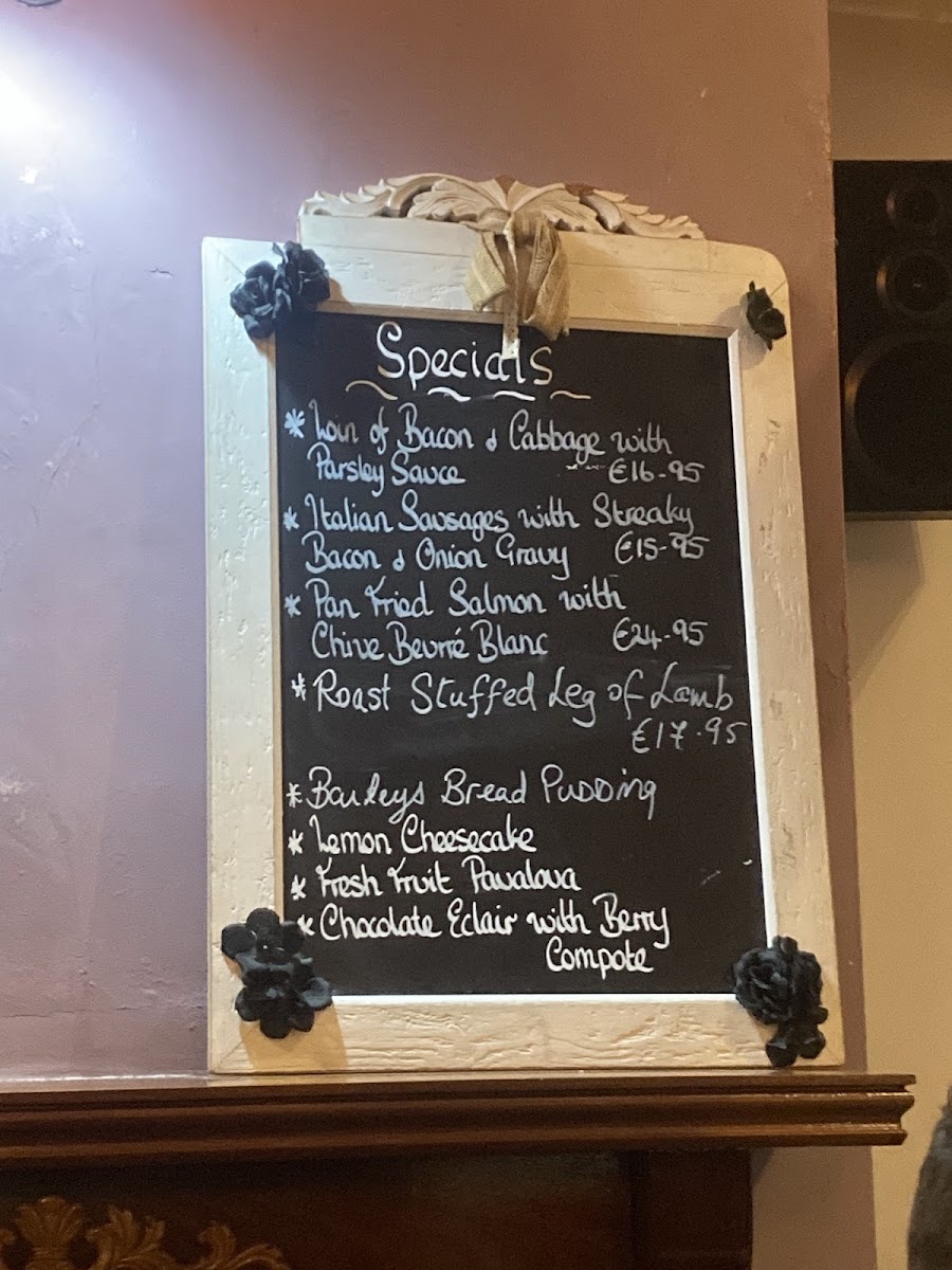 Menu Cushens Pub And Restaurant-4