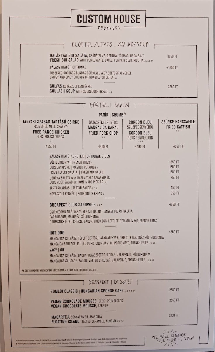 Menu Custom House-4