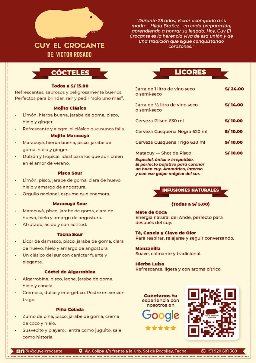 Menu Cuy El Crocante De Víctor Rosado-1