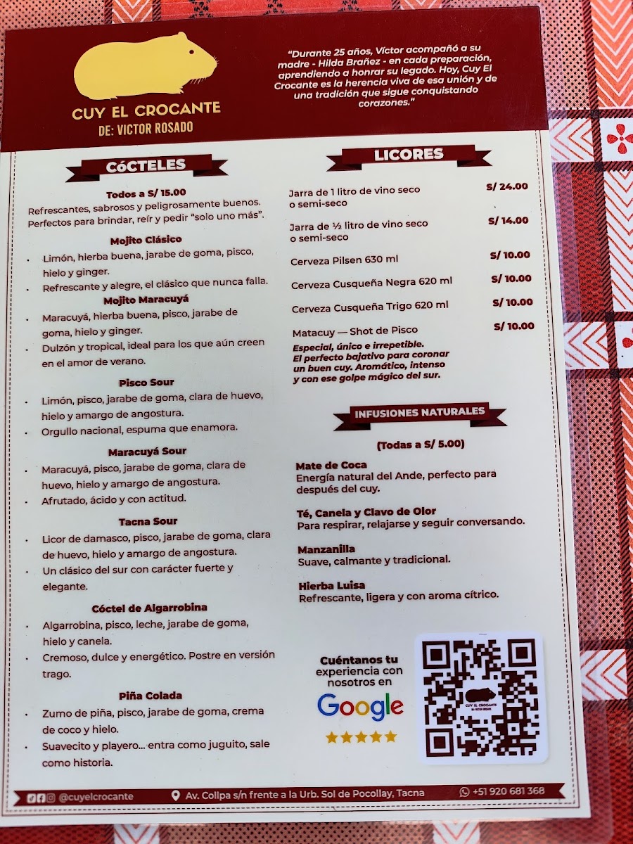 Menu Cuy El Crocante De Víctor Rosado-3