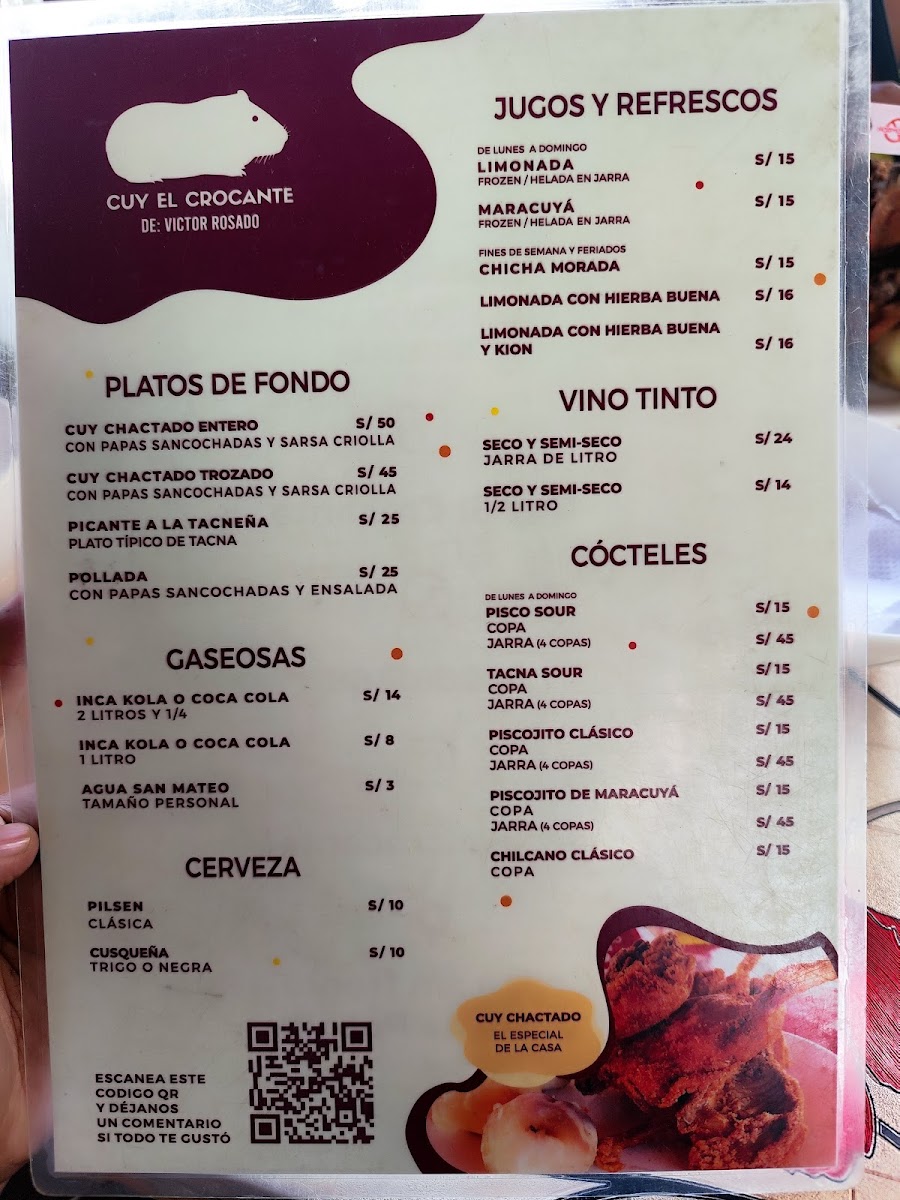 Menu Cuy El Crocante De Víctor Rosado-4