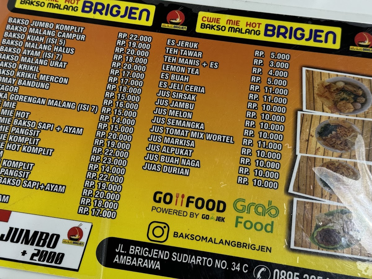 Menu Cwie Mie Hot Dan Bakso Malang Brigjen (Bakso Ibu Ninie)-10