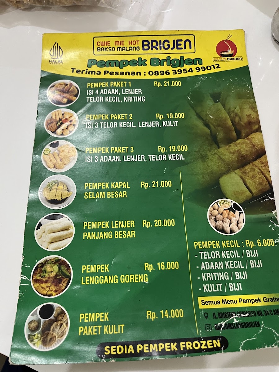 Menu Cwie Mie Hot Dan Bakso Malang Brigjen (Bakso Ibu Ninie)-2