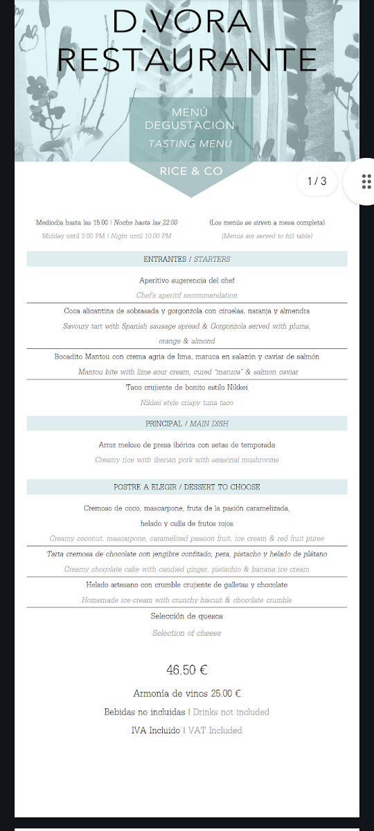Menu D-Vora Restaurante-10