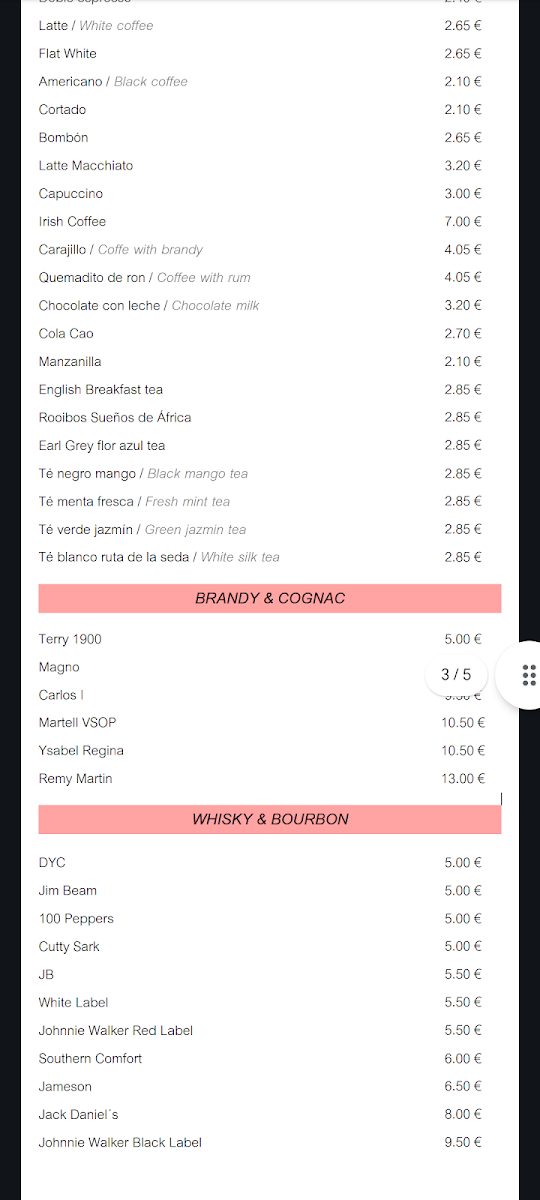Menu D-Vora Restaurante-2