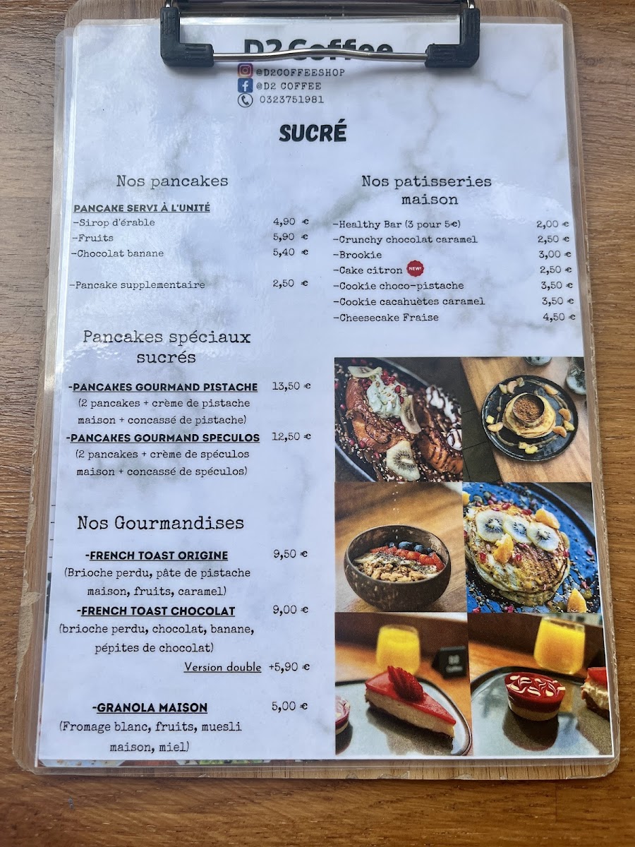 Menu D2 Coffee Soissons-5