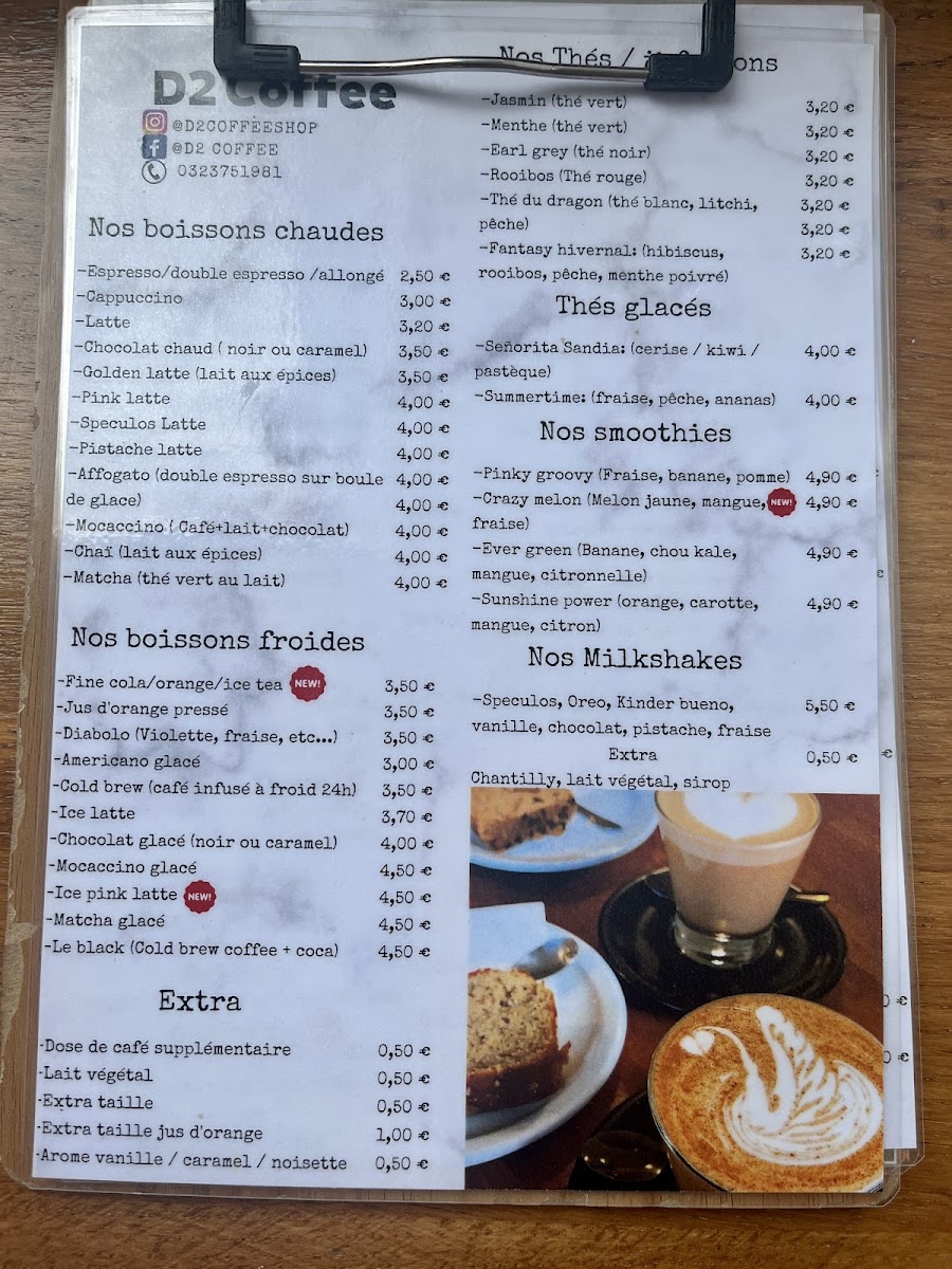 Menu D2 Coffee Soissons-6
