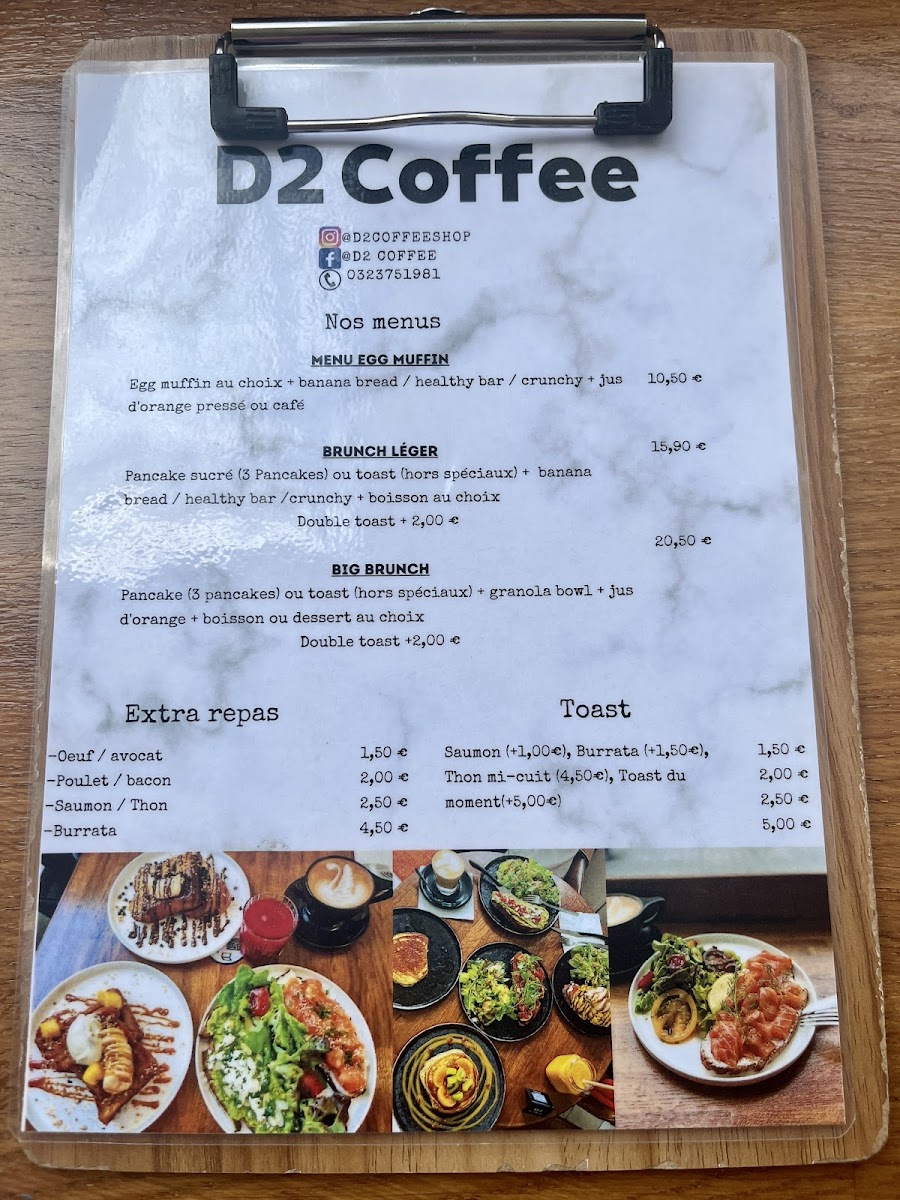 Menu D2 Coffee Soissons-8