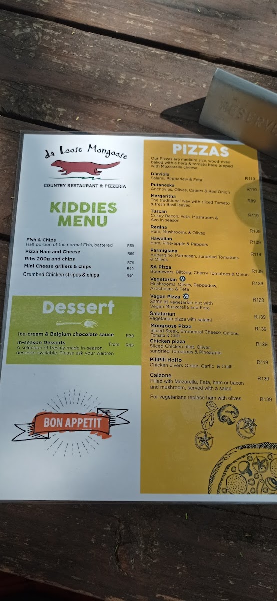 Menu Da Loose Mongoose Pub & Grill And Guest House-9