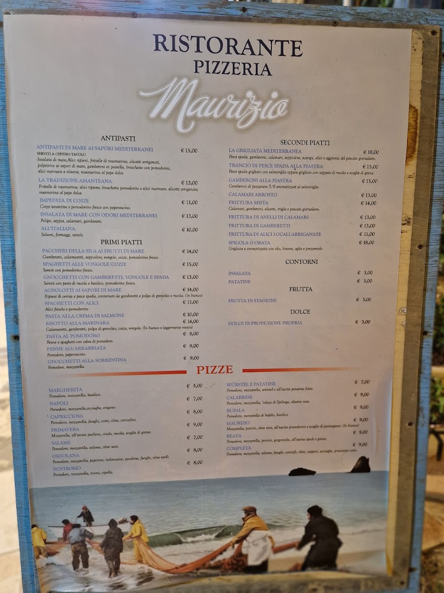 Menu Da Maurizio - Pizzeria / Ristorante-1