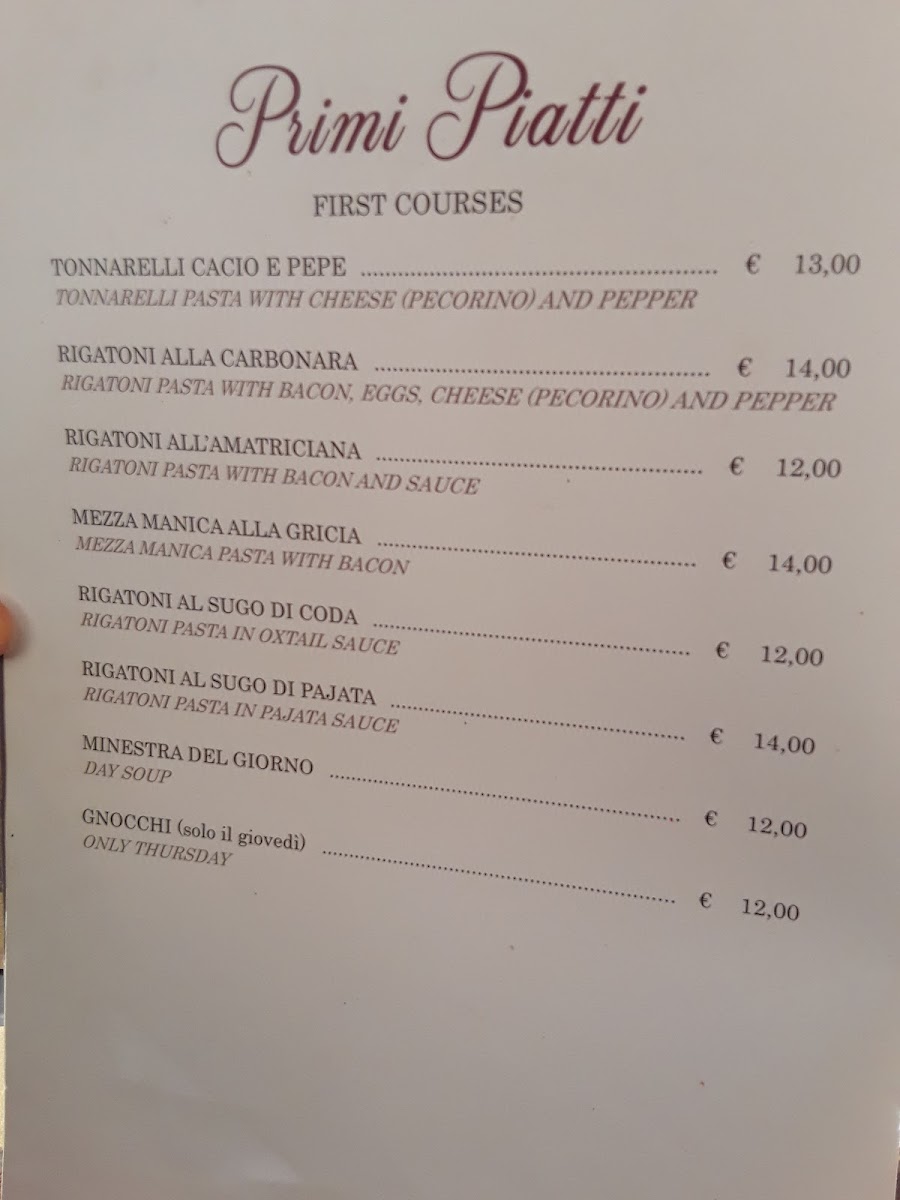 Menu Da Oio A Casa Mia Roma Testaccio-10
