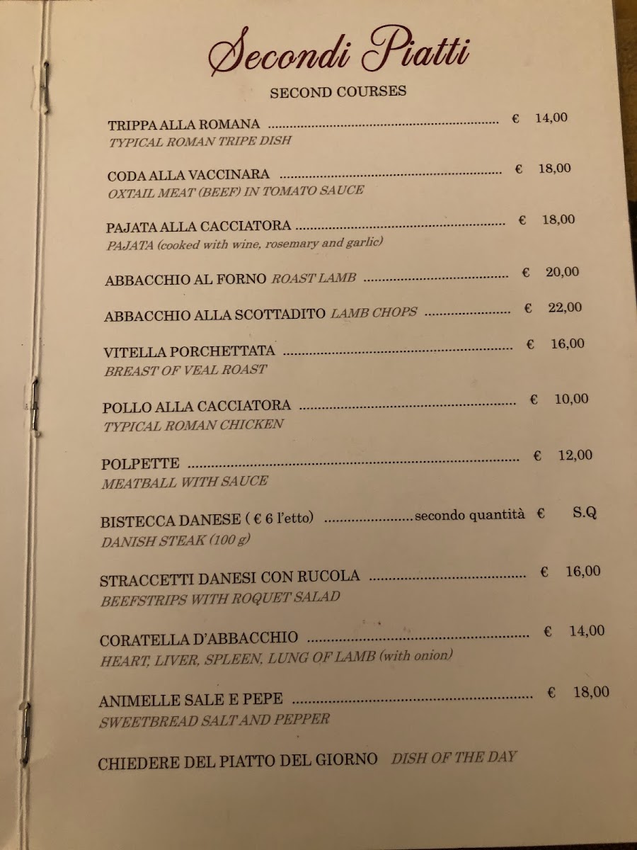 Menu Da Oio A Casa Mia Roma Testaccio-8