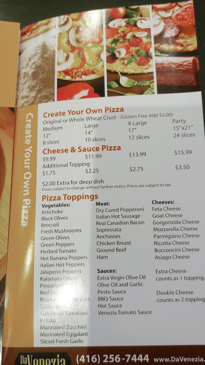 Menu Da Venezia-1