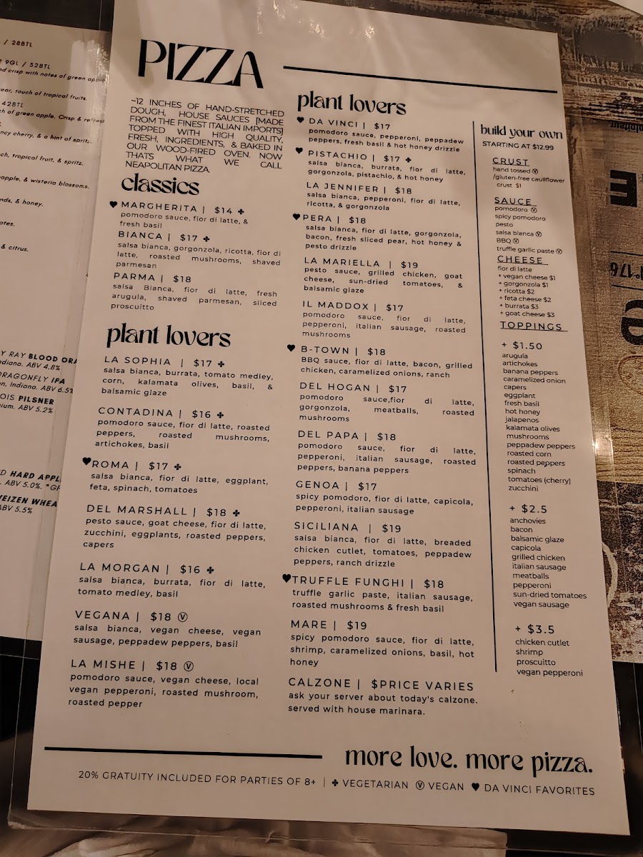 Menu Da Vinci Pizza And Pasta-7