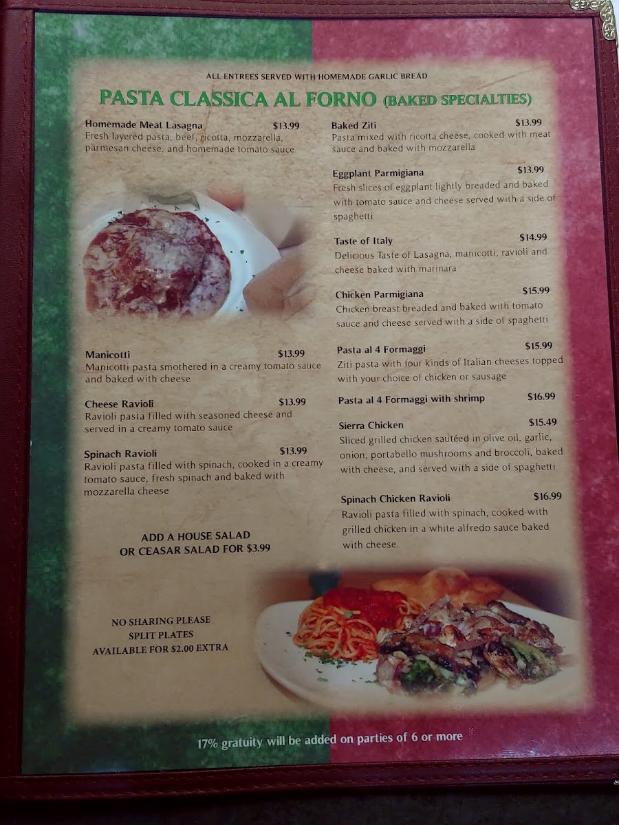Menu Da Vinci's Italian-3