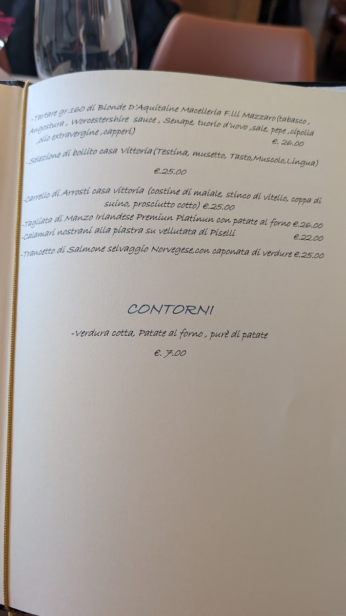 Menu Da Vittoria La Trattoria - Ristorante Campalto (Venezia)-4