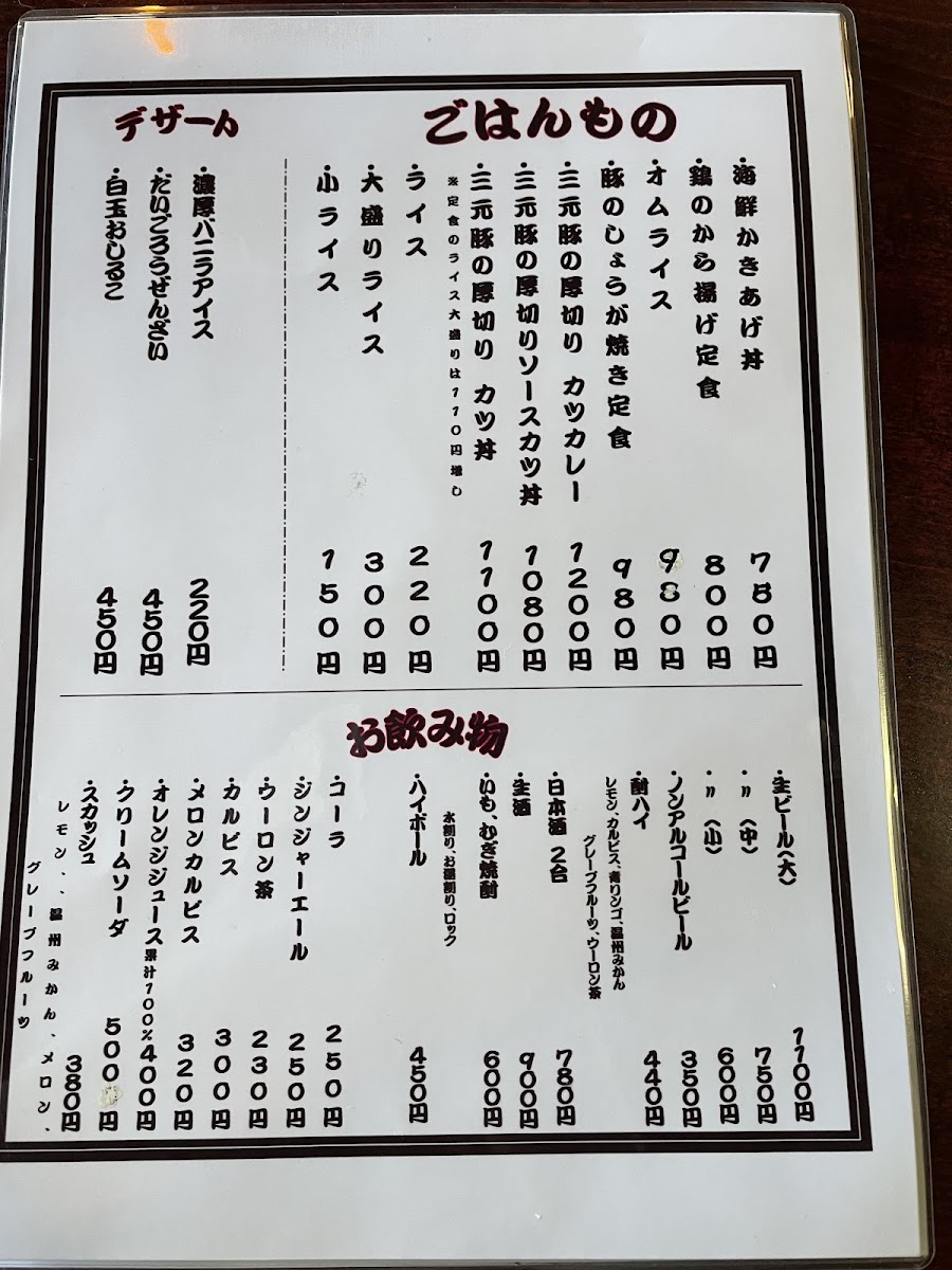 Menu Daigoro-2