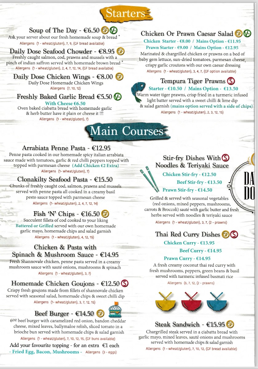 Menu Daily Dose Restaurant-1