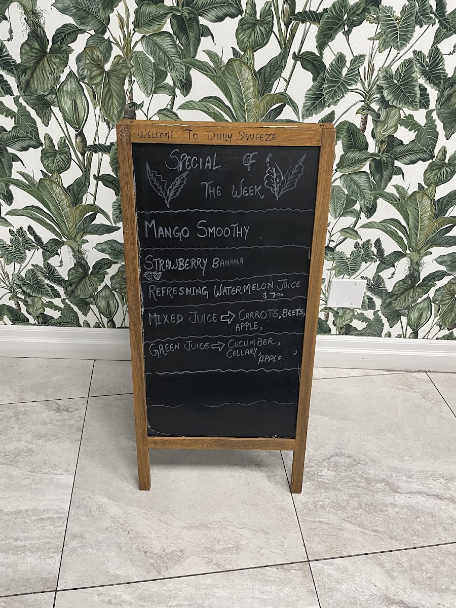 Menu Daily Squeeze Premium Juice Bar-2