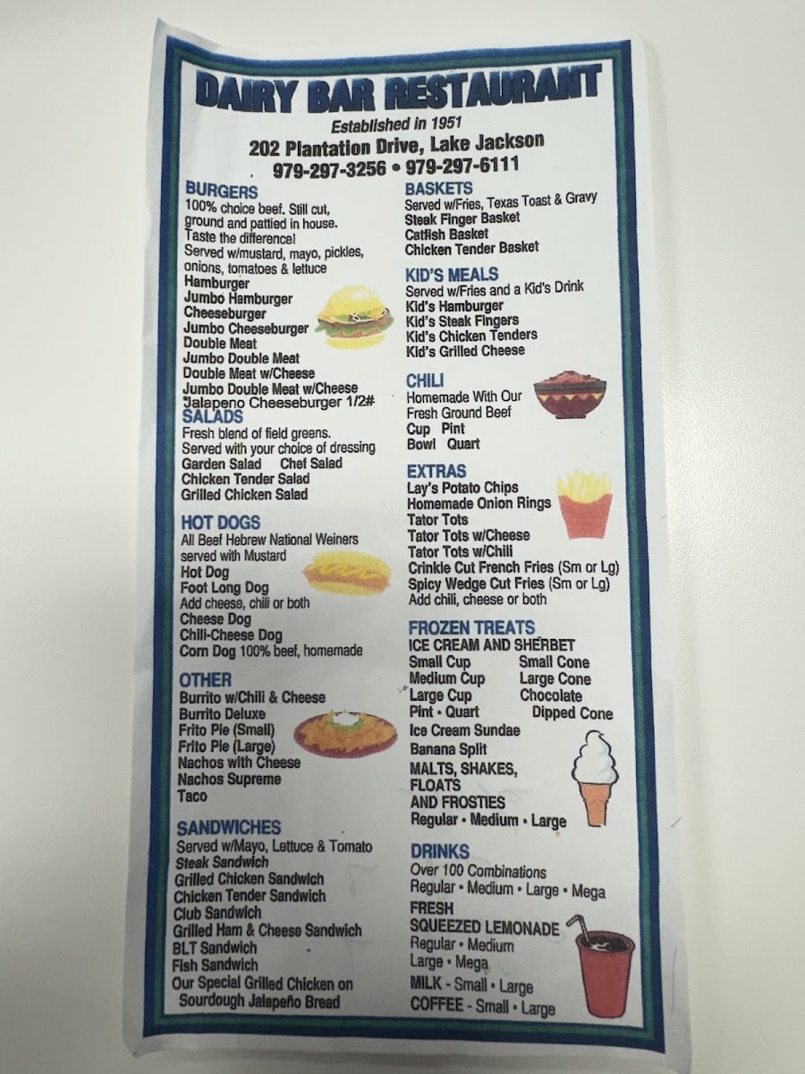 Menu Dairy Bar-1