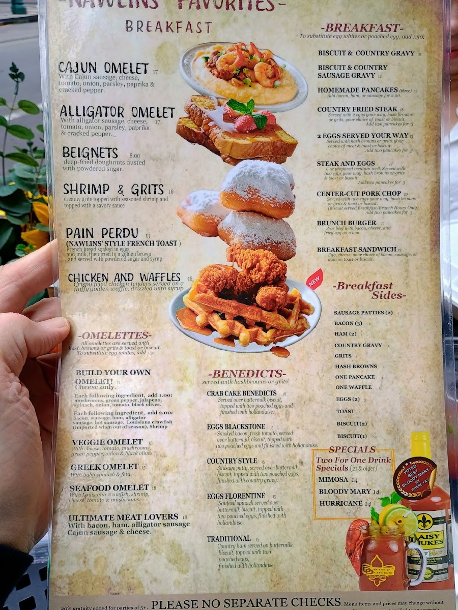 Menu Daisy Dukes Cafe-2