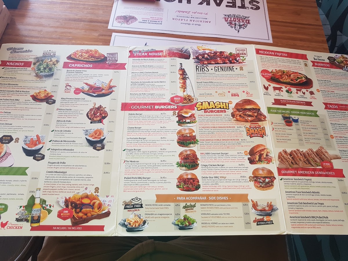 Menu Dakota Tex Mex - Port D'alcúdia-10