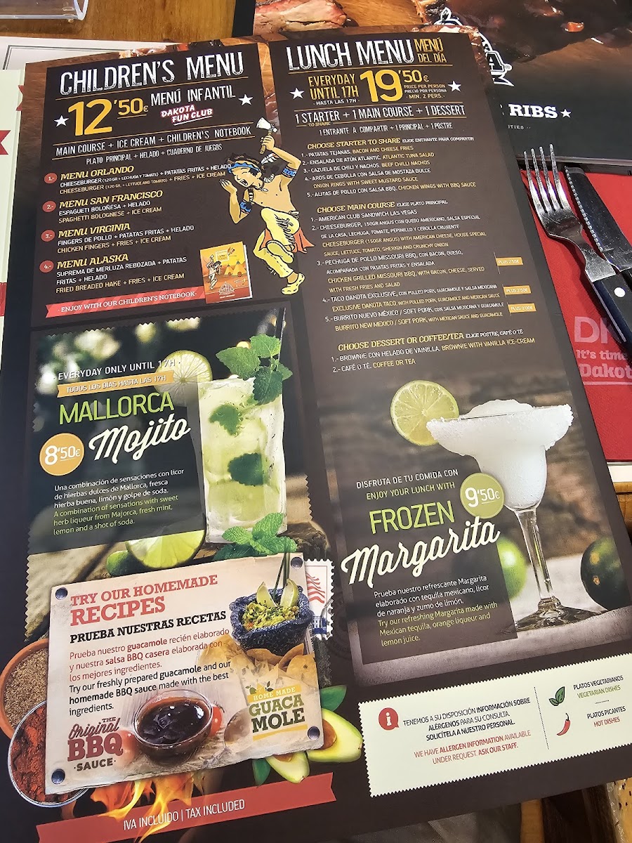 Menu Dakota Tex Mex - Port D'alcúdia-6
