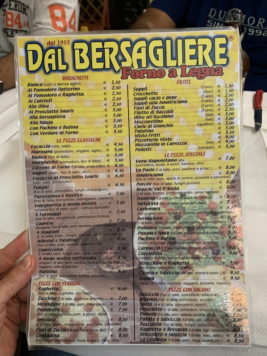 Menu Dal Bersagliere Pizzeria E Bisteccheria-4