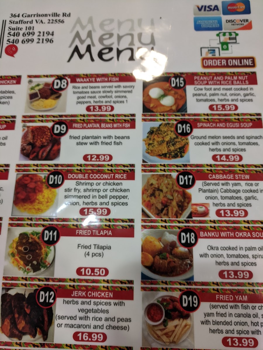 Menu Dalia's African Cuisine-10