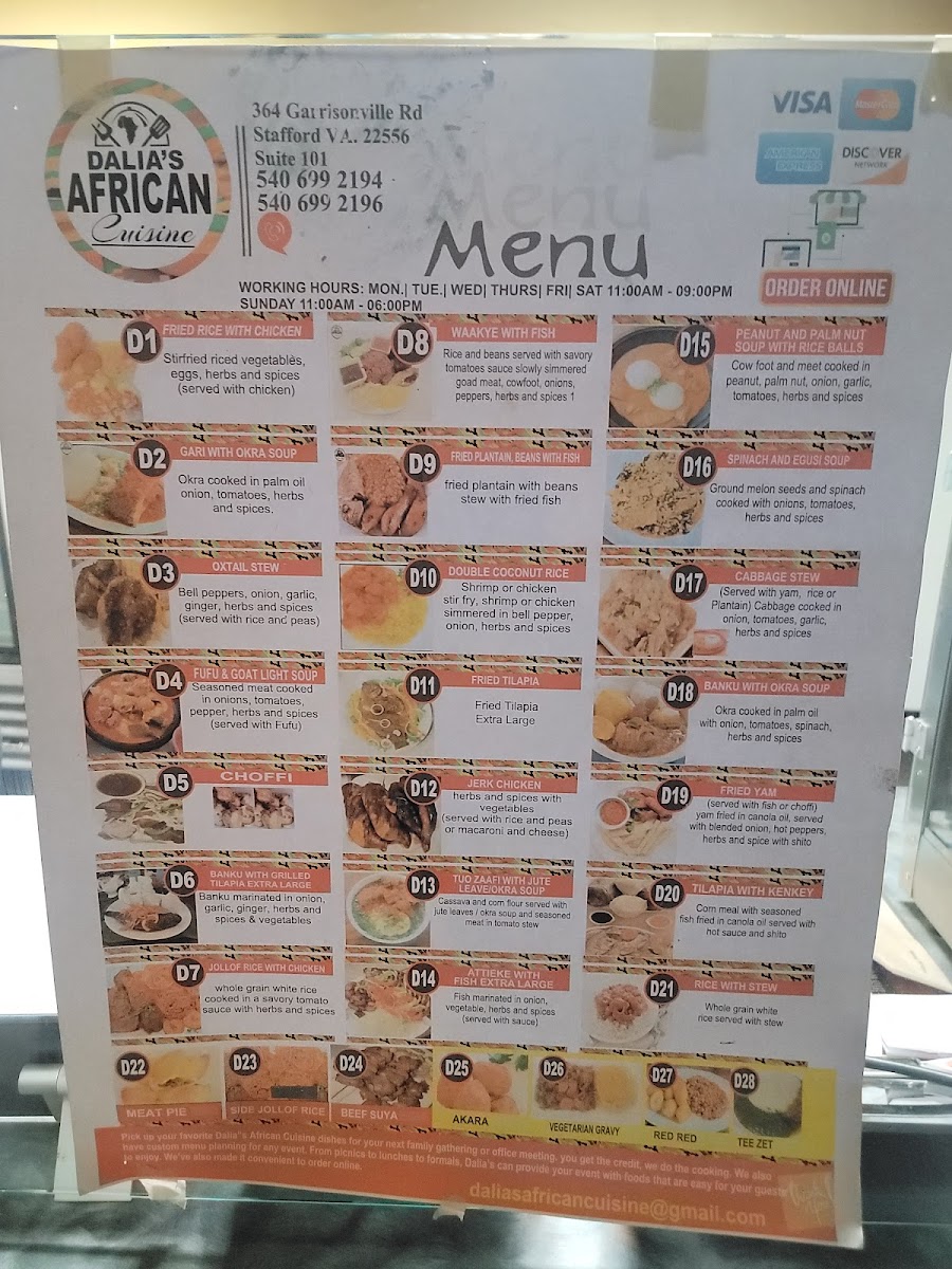 Menu Dalia's African Cuisine-2