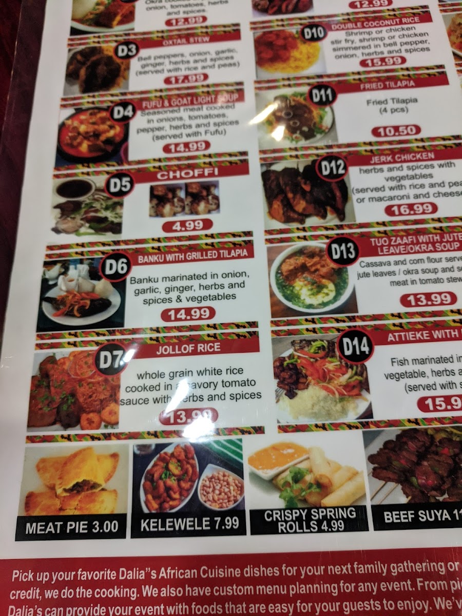 Menu Dalia's African Cuisine-9