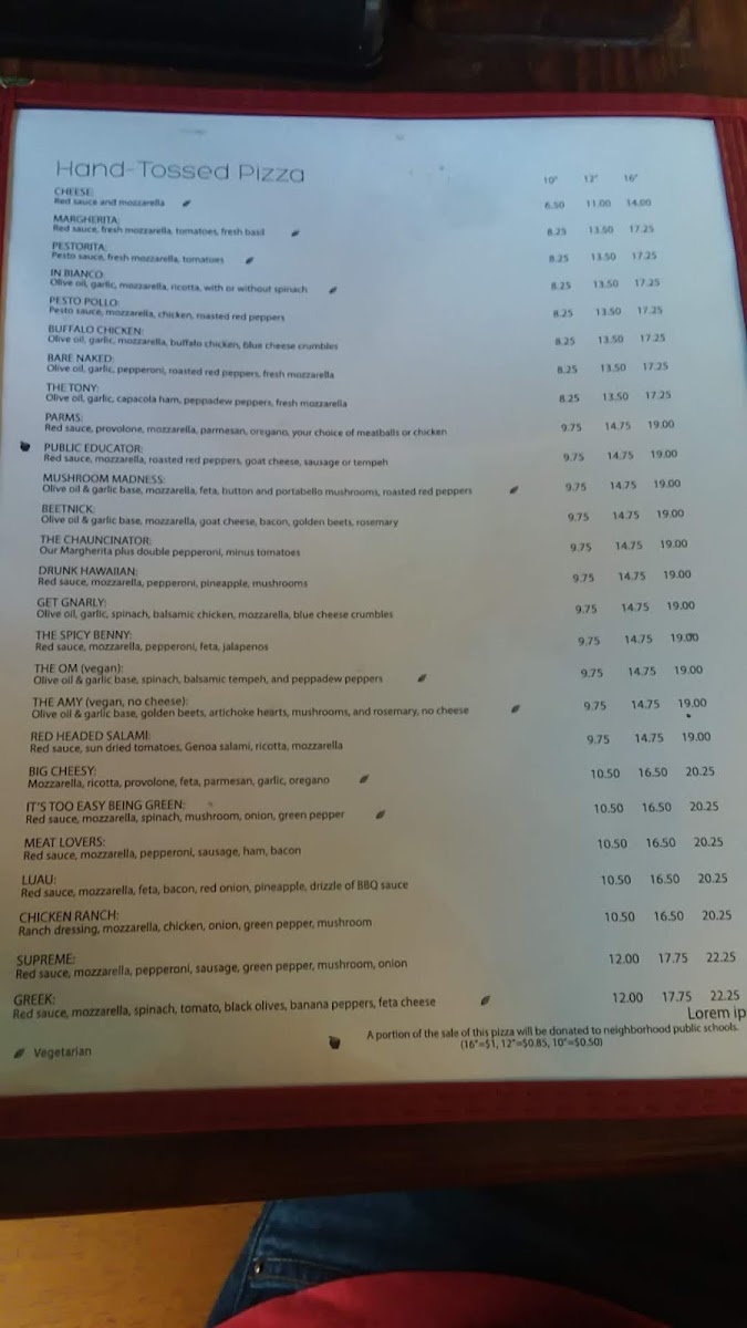 Menu D'allesandro's Pizza-10